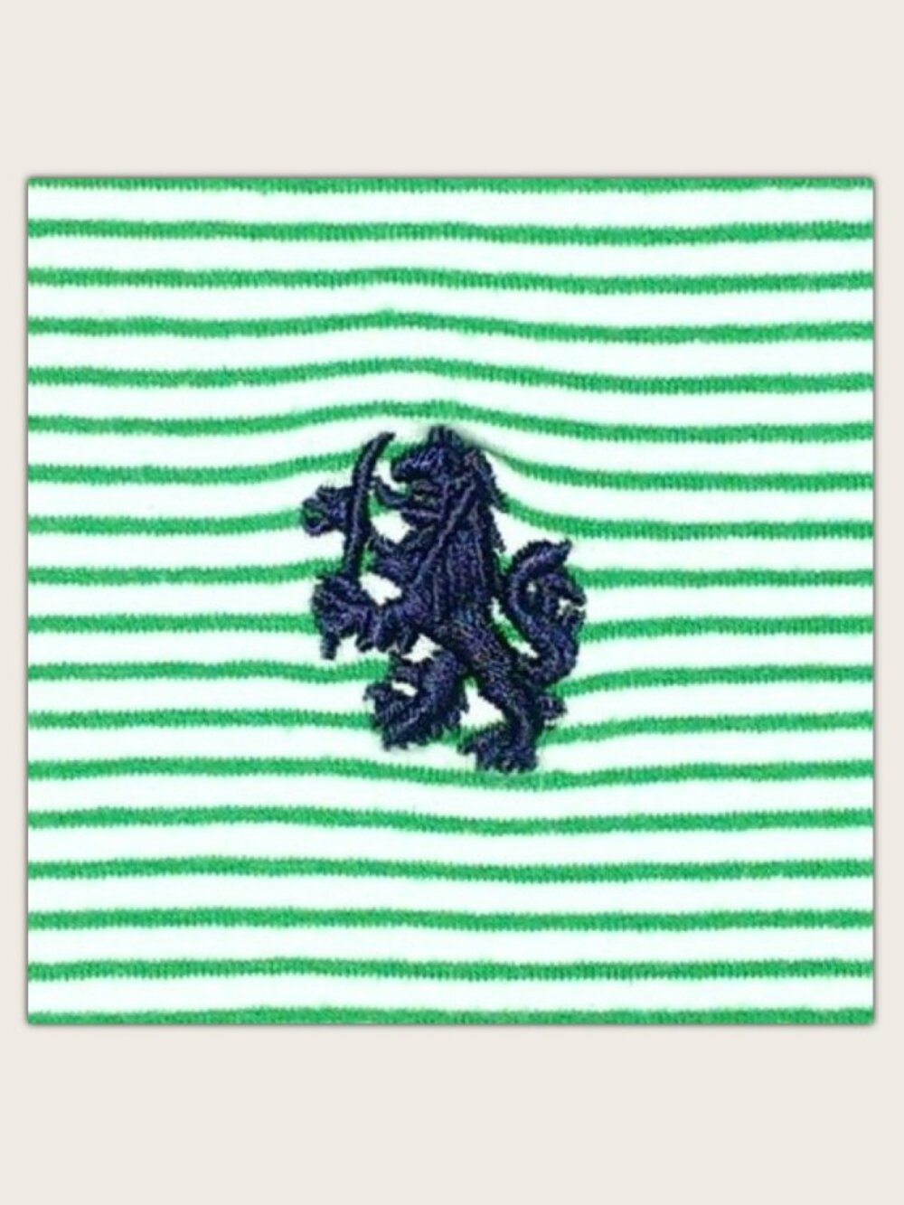 Tommy Hilfiger Half Zip Pullover Sweatshirt Green & White Stripes - Women's L ? - Picture 4 of 8